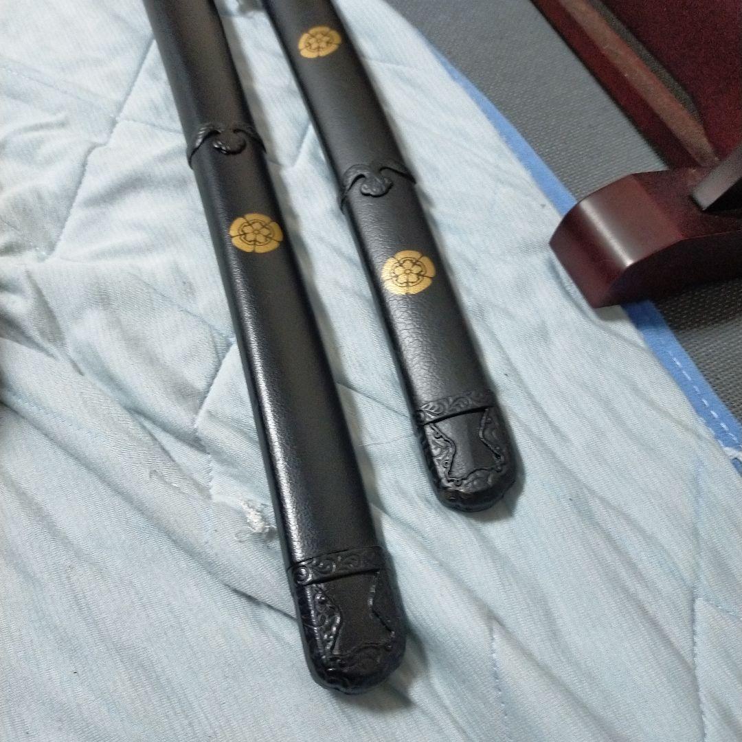 居合刀　模造刀　日本刀　織田木瓜紋本　織田信長　刀剣　鮫皮　鉄鍔