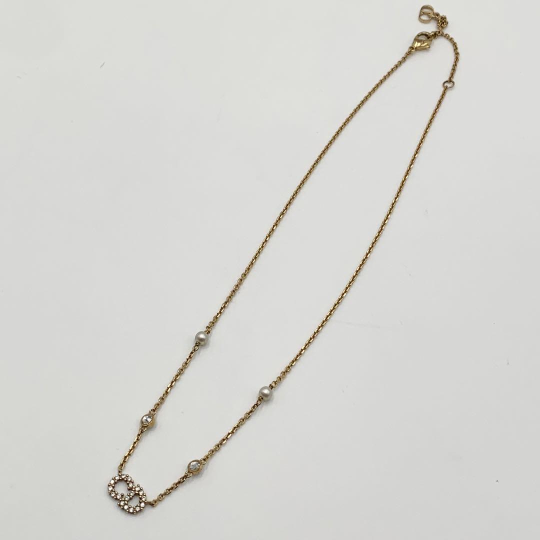 極美品 現行 ディオール DIOR ネックレス パール Clair D Lune