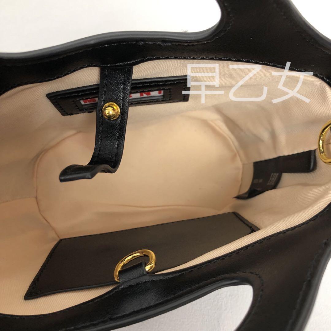 MARNI かごバッグ ショルダーバッグ ブラック