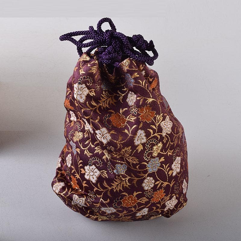 石英水晶体　阿字観本尊　寶玉　水晶玉　唐木台・仕覆付　共箱　C　8105