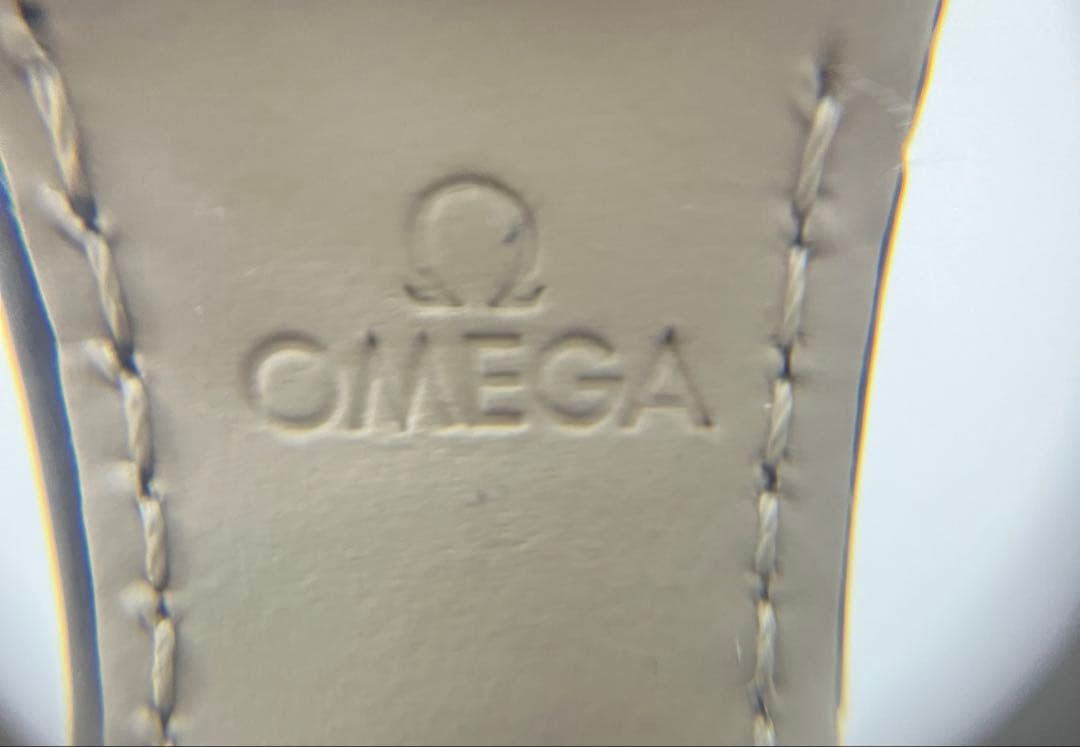 オメガ　OMEGA 純正　革ベルト　アリゲータ－　21