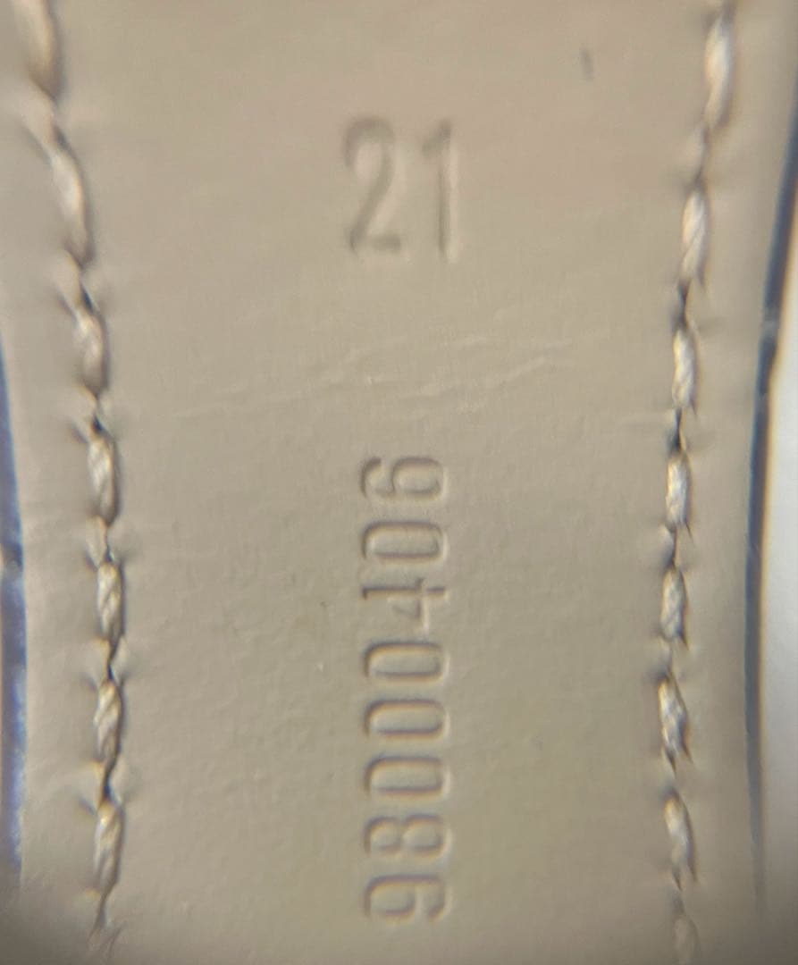 オメガ　OMEGA 純正　革ベルト　アリゲータ－　21