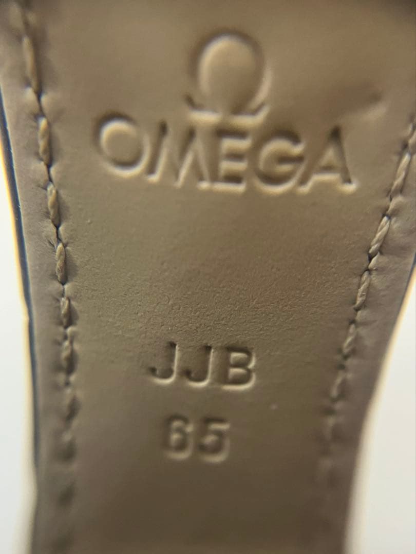 オメガ　OMEGA 純正　革ベルト　アリゲータ－　21