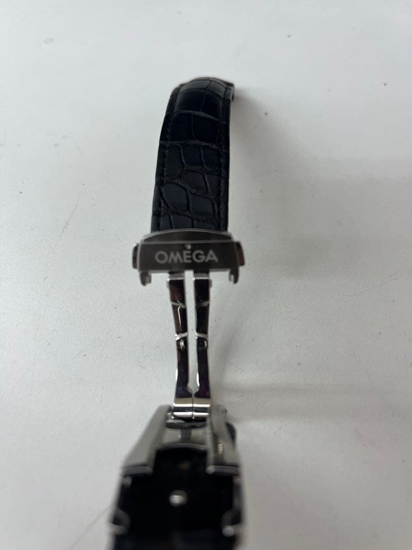 オメガ　OMEGA 純正　革ベルト　アリゲータ－　21