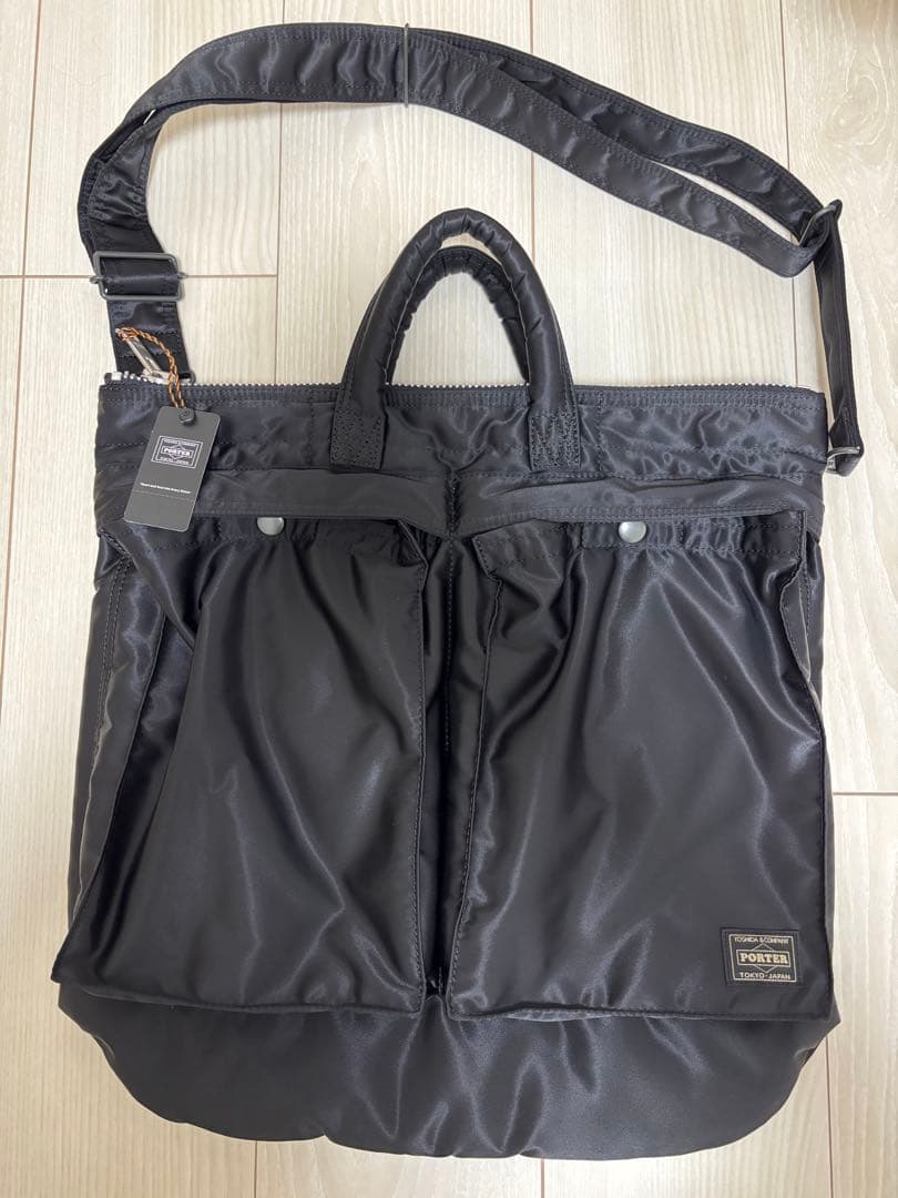 新品タグ付　TANKERHELMET BAG黒M タンカーヘルメットバッグ