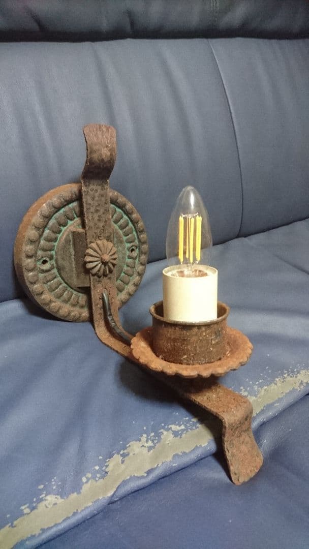 アンティーク レトロ ブラケットライト アンバー ガラス 壁 照明 器具