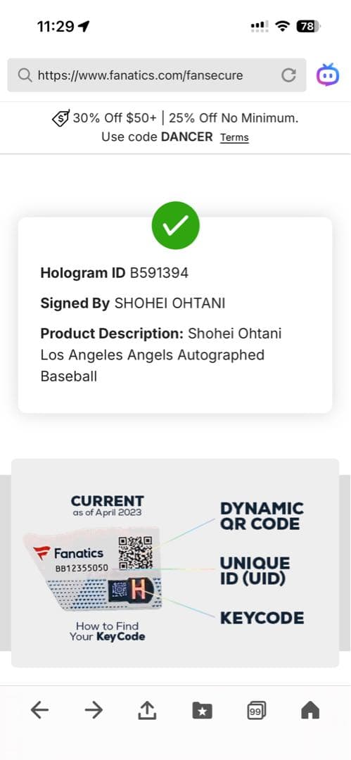 【50個限定】大谷翔平 直筆サイン MLB初投打規定数達成記念 MLBホログラム