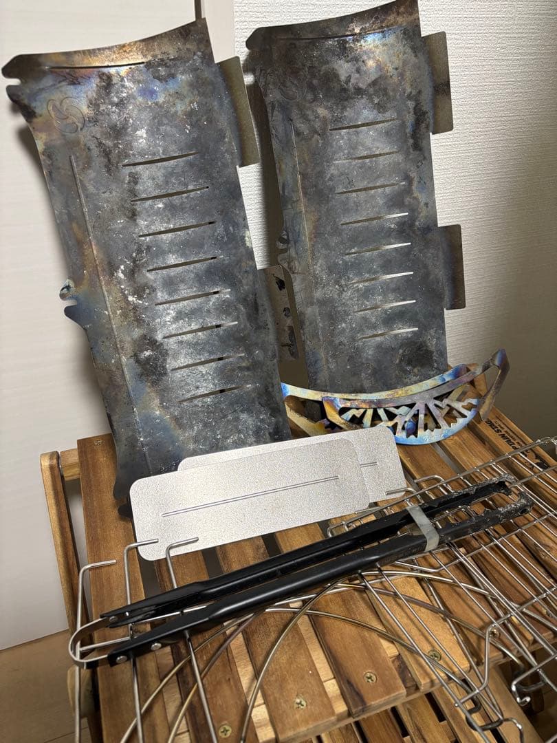 焚き火台TABI(タビ)＋サイドプレート＋UL火バサミ