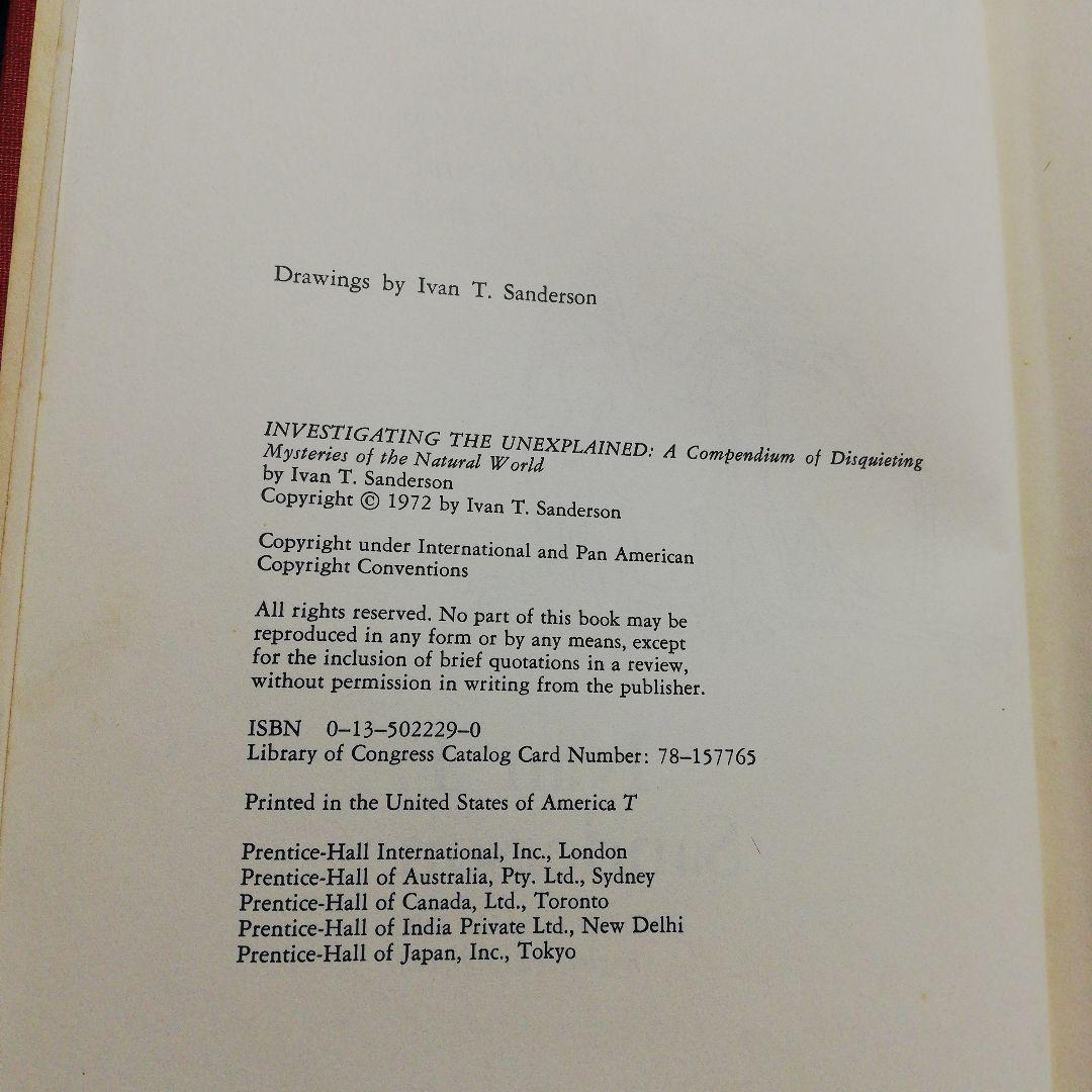 洋書 Investigating the Unexplained/Sanderson