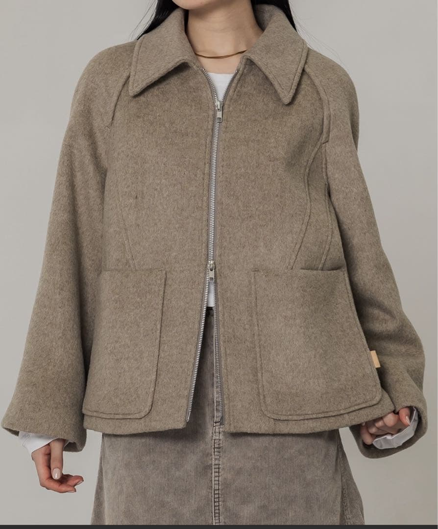 PUBLIC TOKYO　ウールジップショートコート02