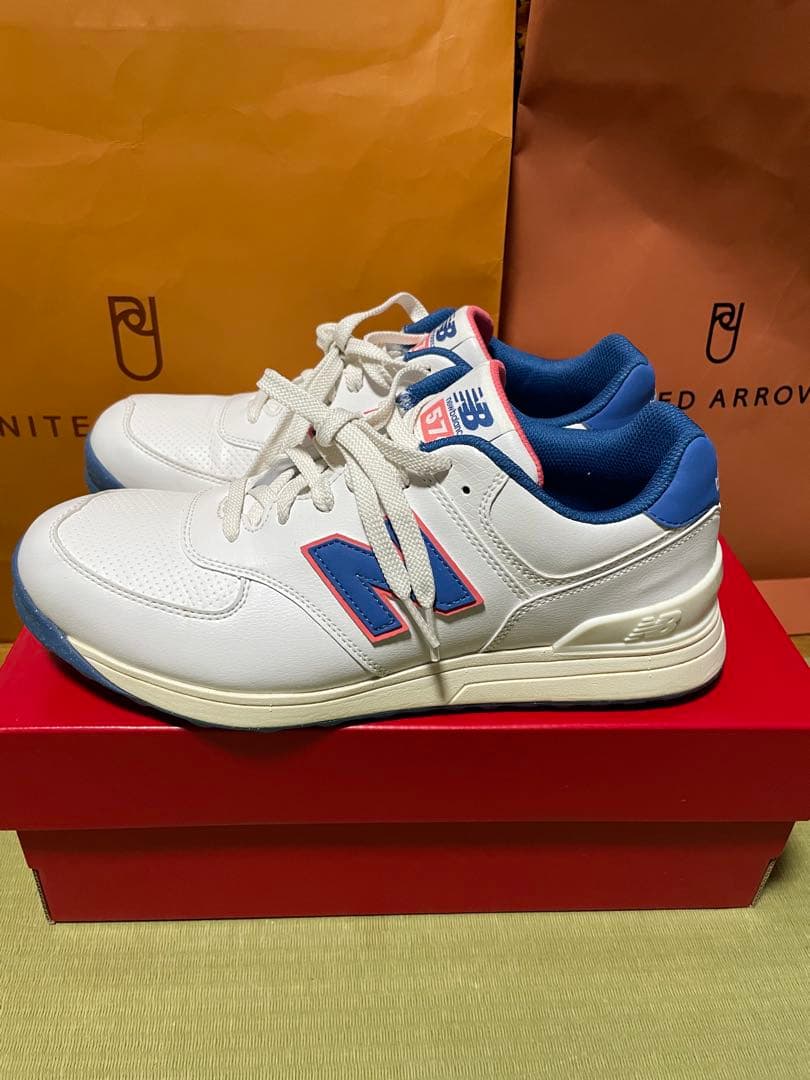 ニューバランス574 ゴルフシューズ 26.0cm 9ホール使用