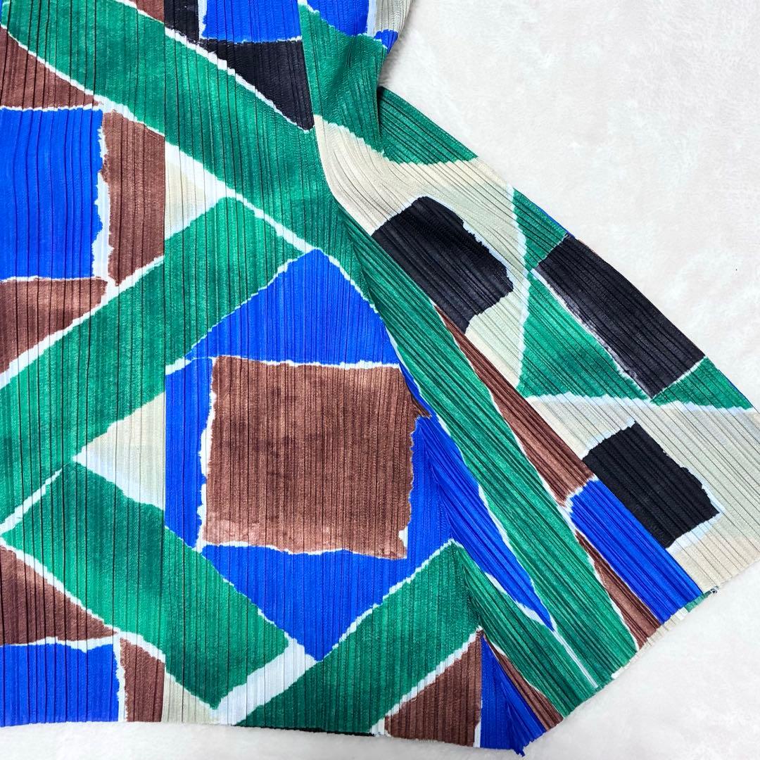 プリーツプリーズ　イッセイミヤケ　ノースリーブチュニックワンピース　Mサイズ