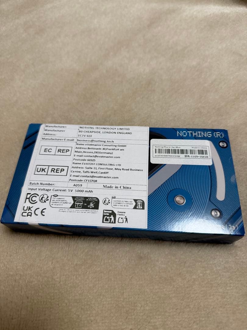 スマートフォン本体 Nothing Phone 3a 12+256GB