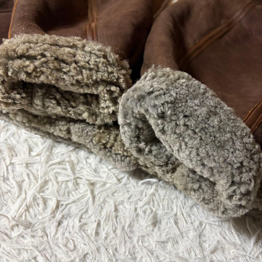 【希少カラー】AVIREXフライトジャケットB-3 ムートン　羊革　38 米国製