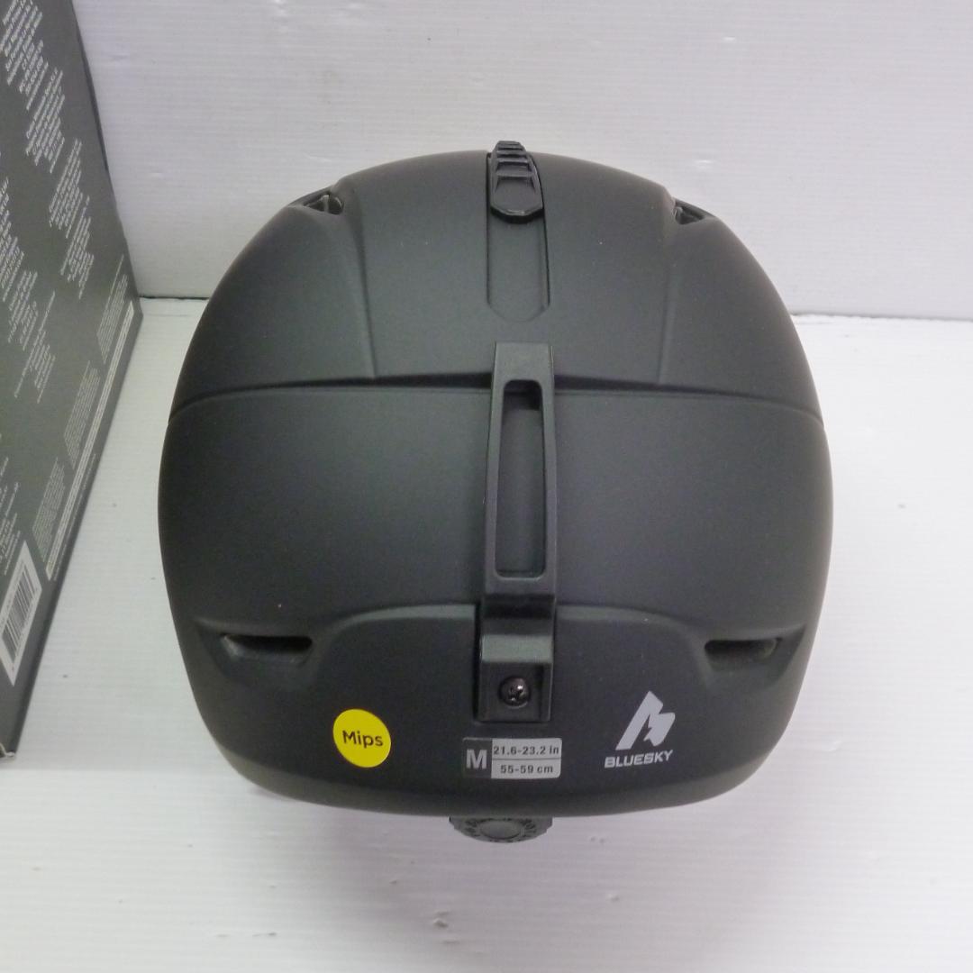 ブルースカイ 大人用スノーヘルメット MIPS搭載 ブラック Mサイズ