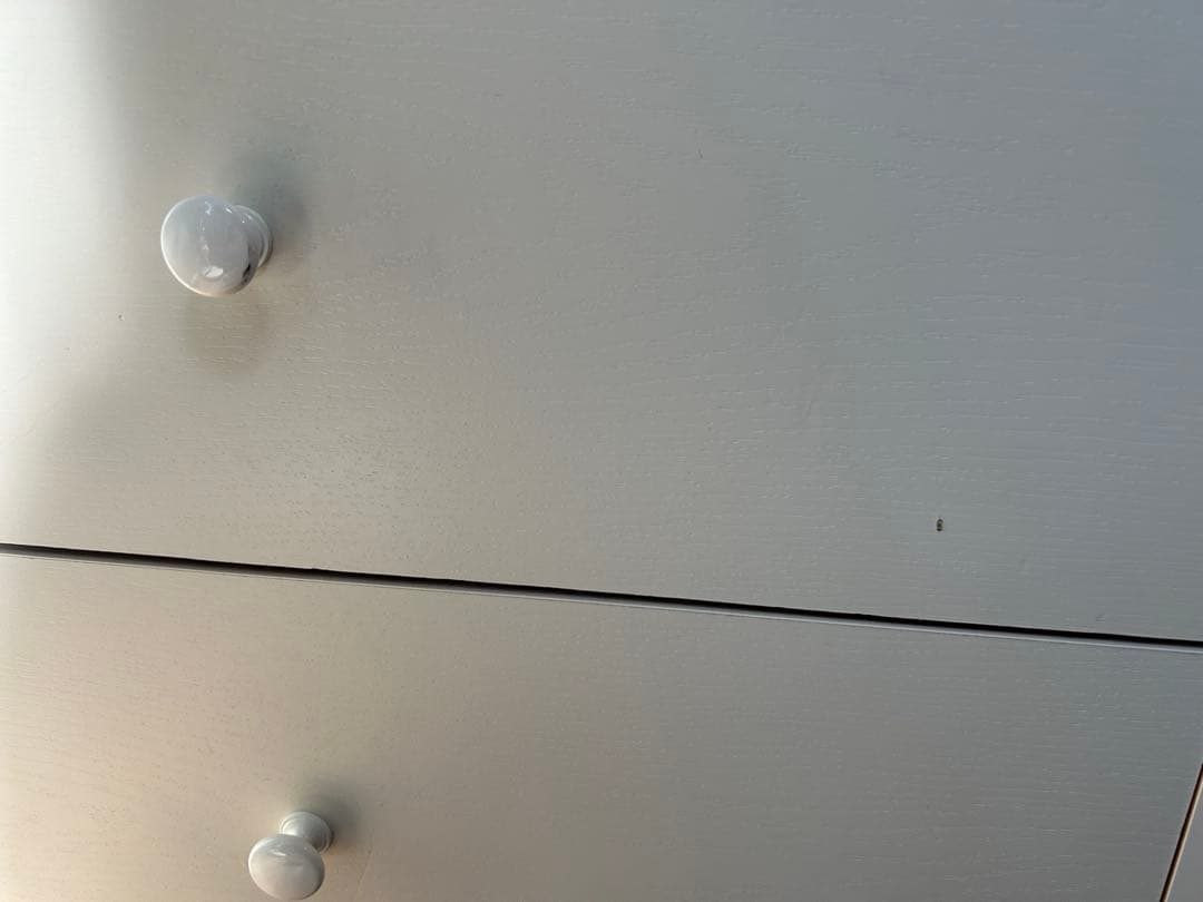 モモナチュラル　MOMO natural 3段チェスト　ホワイト 木製6引き出し