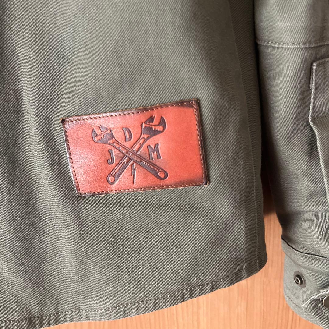 John Doe ジョンドゥー　XTMモトシャツ　オリーブXS