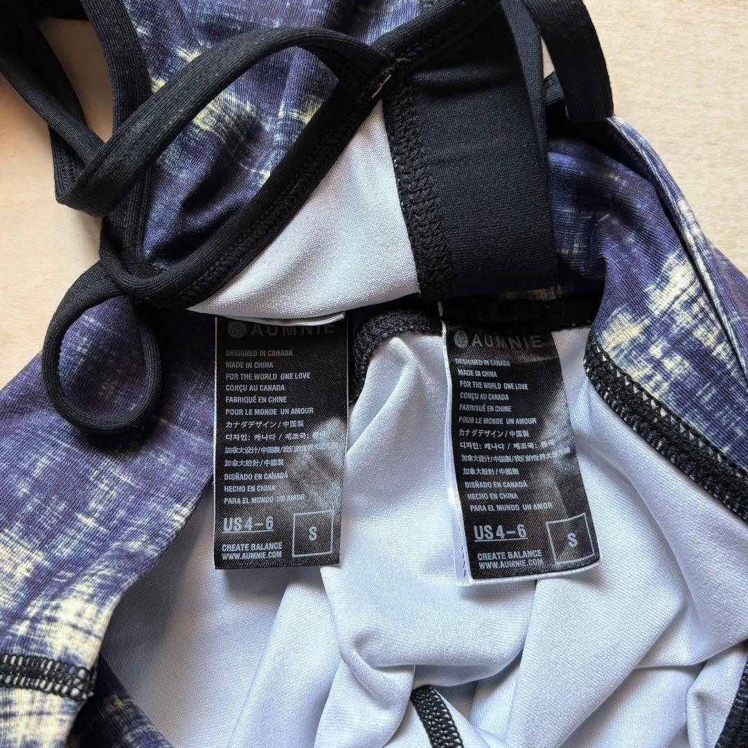 M相当【極美品】AUMNIEアムニー トップス レギンス上下セット ネイビー