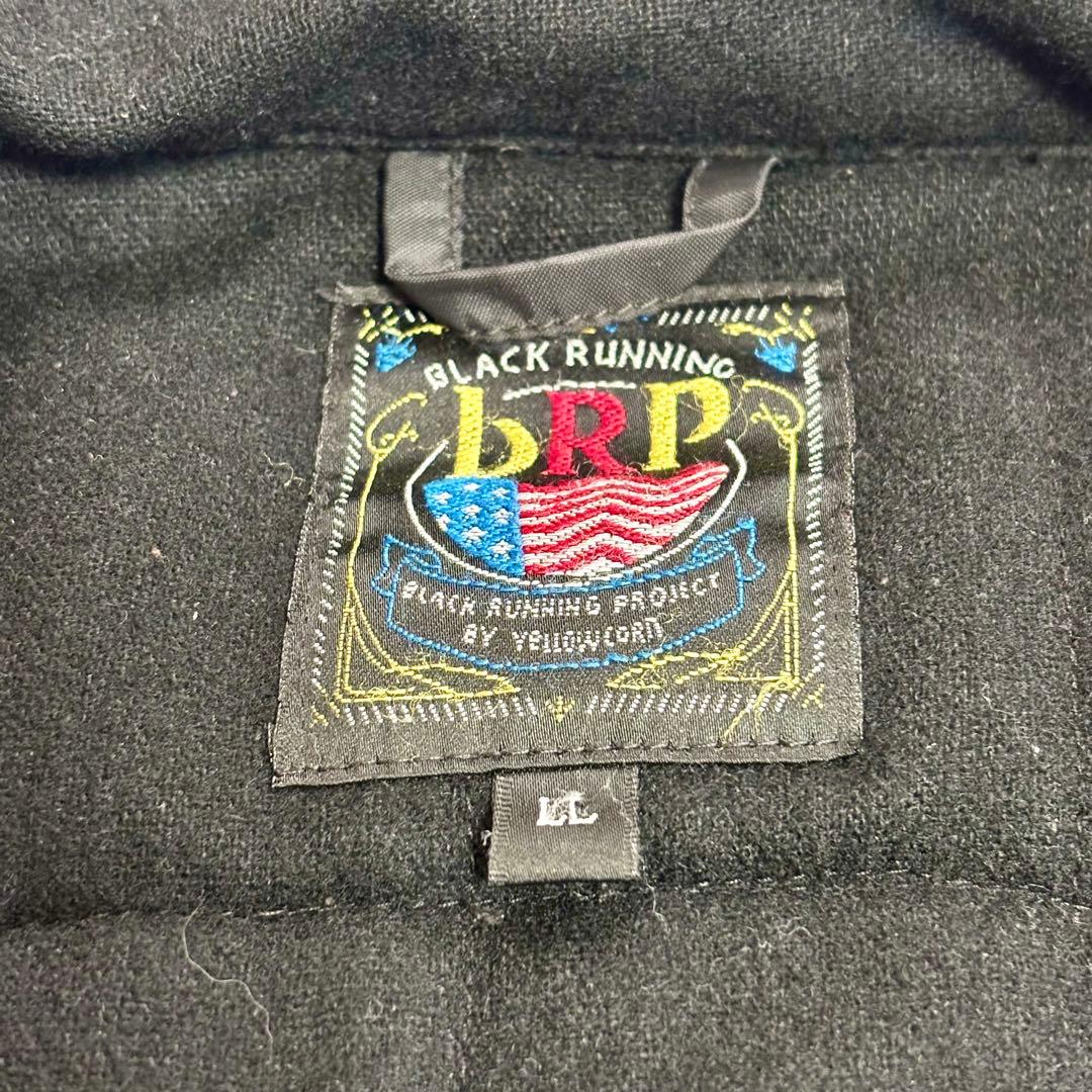 イエローコーン【LL】 中綿ナイロンバイクジャケット 刺繍 マルチカラー