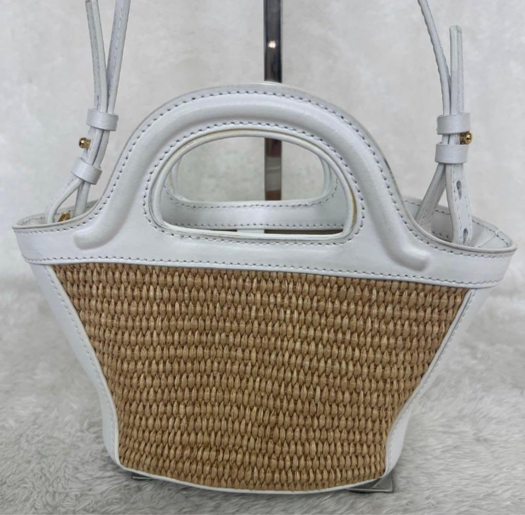MARNI かごバッグ ホワイト/ベージュ