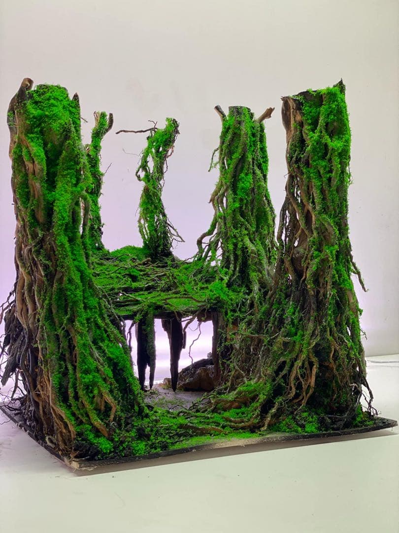 【在庫処分　半額OFF】手入れ不要インスタントレイアウト熱帯雨林のバニヤン流木