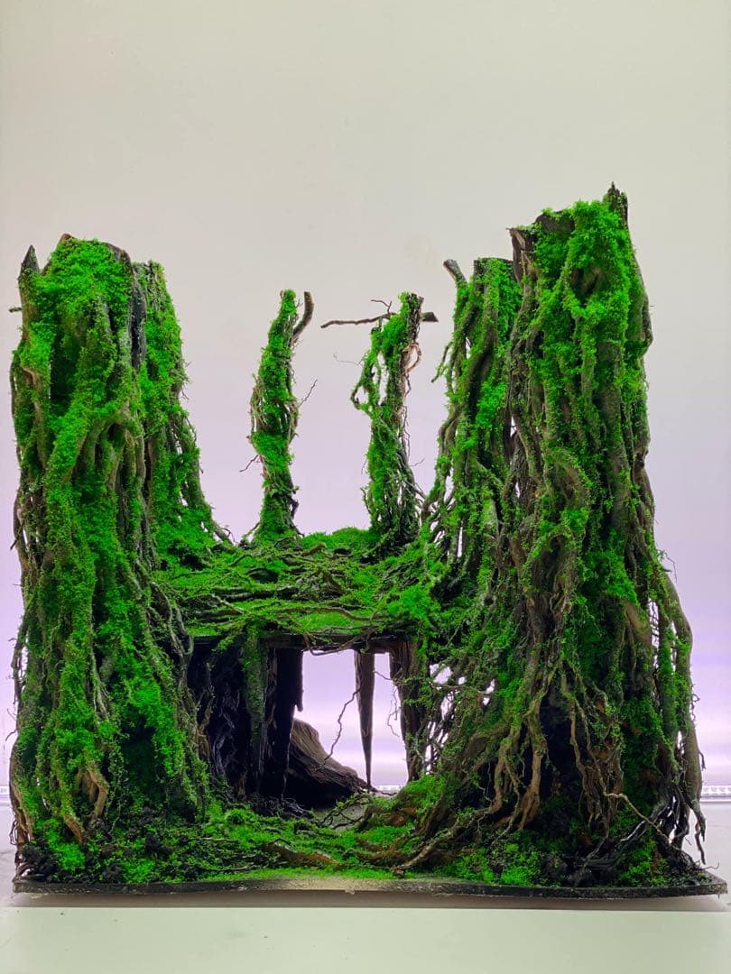 【在庫処分　半額OFF】手入れ不要インスタントレイアウト熱帯雨林のバニヤン流木