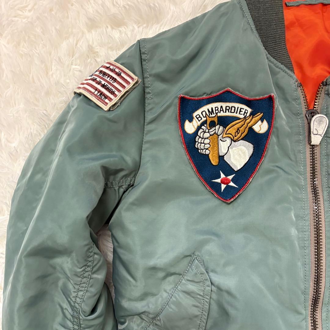 AVIREX アビレックス MA-1 35周年記念 ワッペン カーキ ミリタリー