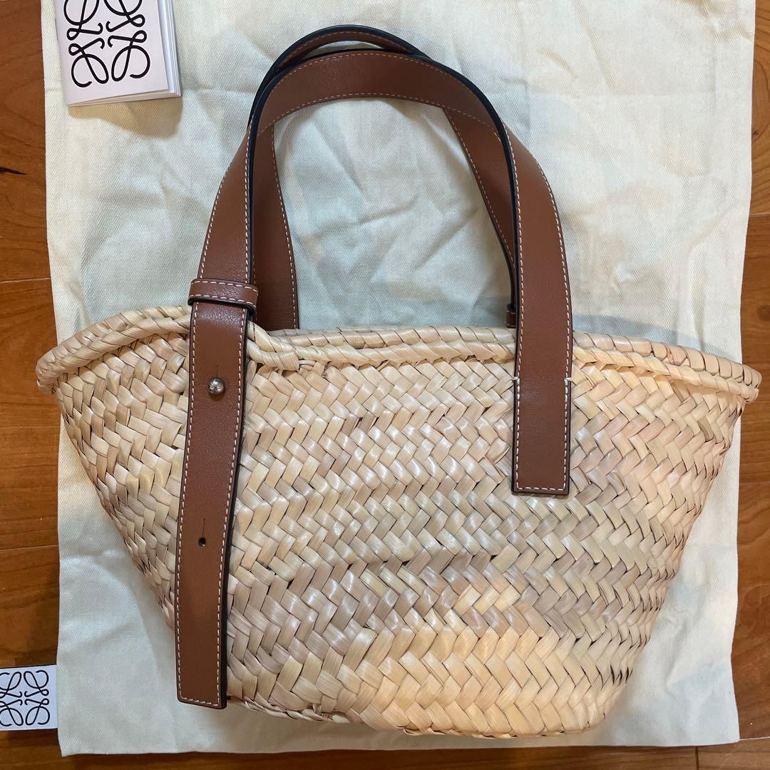 M.SLOEWE バスケットバッグ スモール ナチュラル/タン かごバッグ