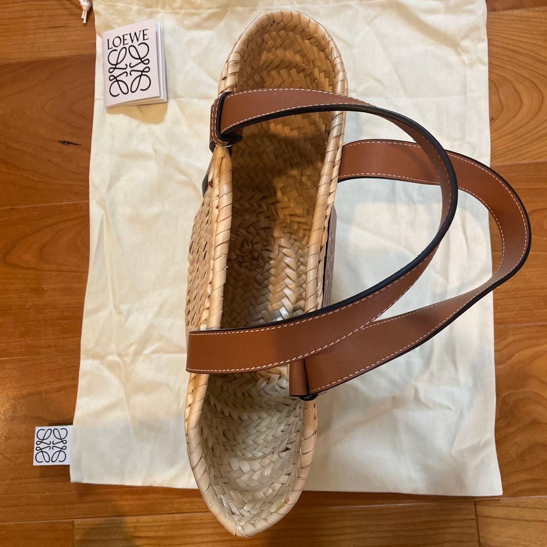 M.SLOEWE バスケットバッグ スモール ナチュラル/タン かごバッグ