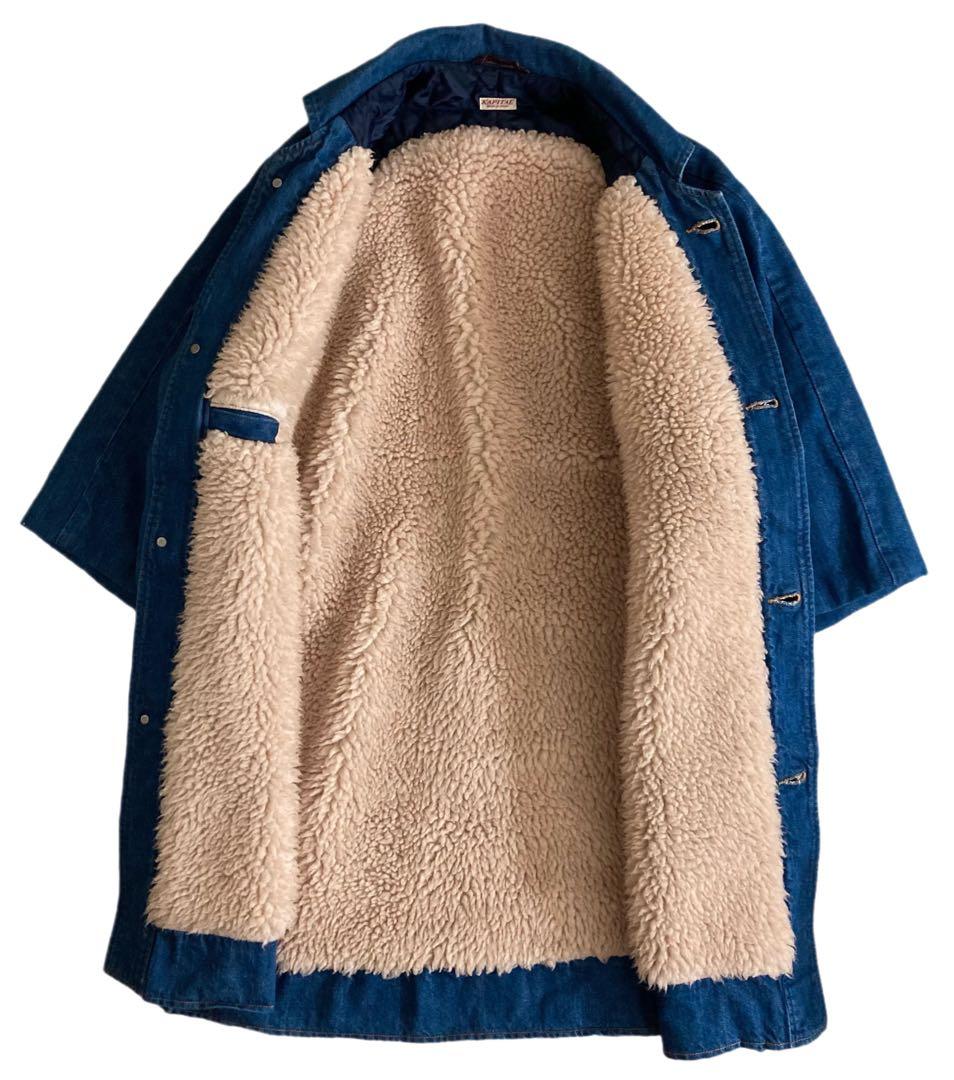 KAPITAL キャピタル デニム ボア キルティング コート