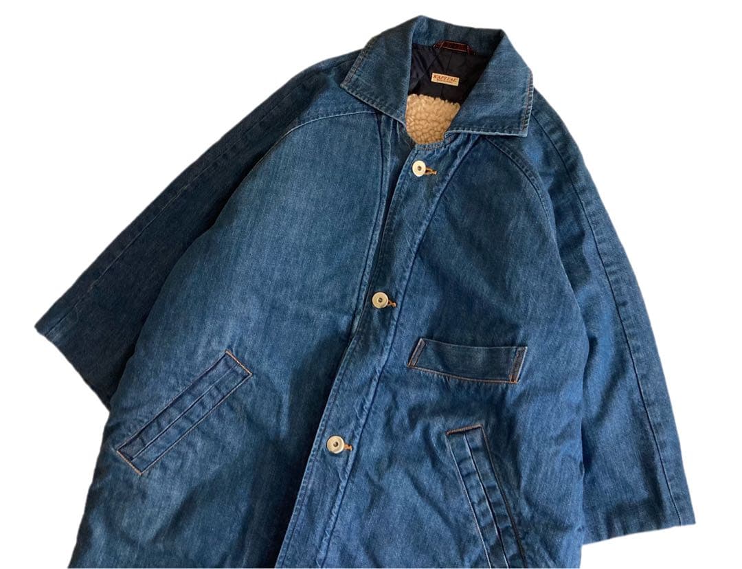 KAPITAL キャピタル デニム ボア キルティング コート