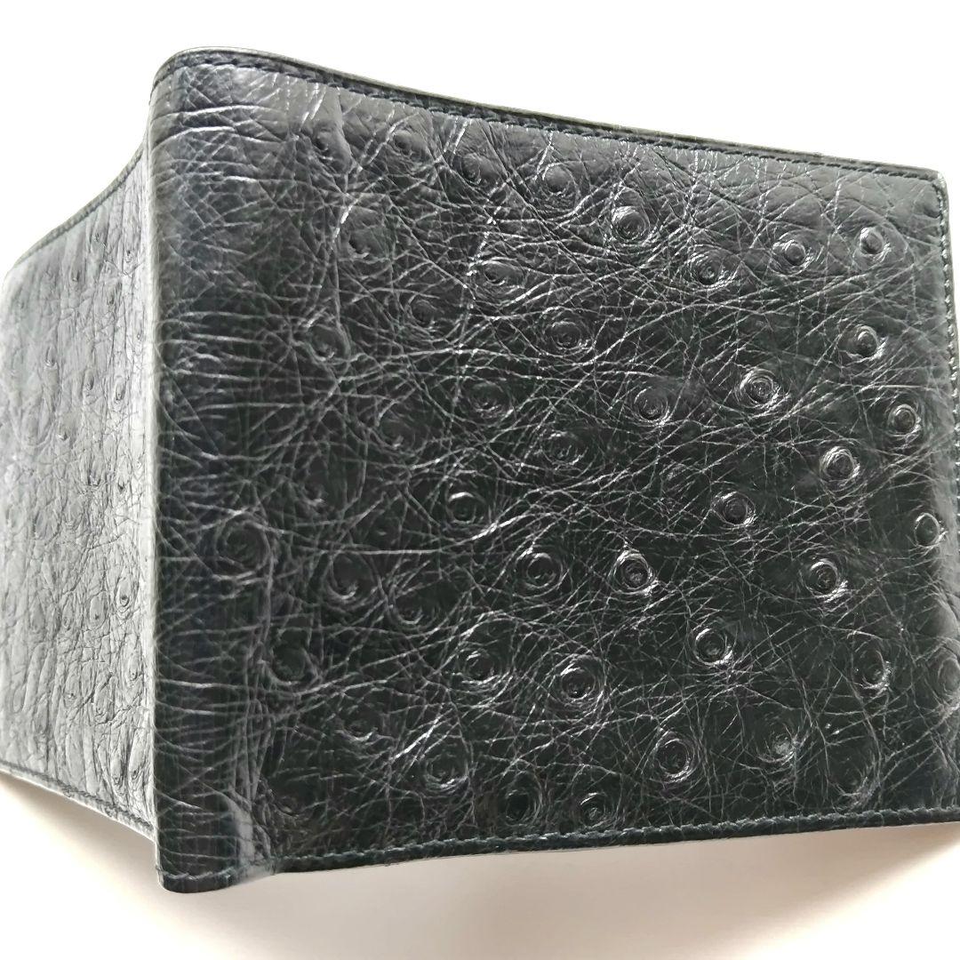 dunhill 極美品 黒革が醸し出す大人のエレガンス 二つ折り財布