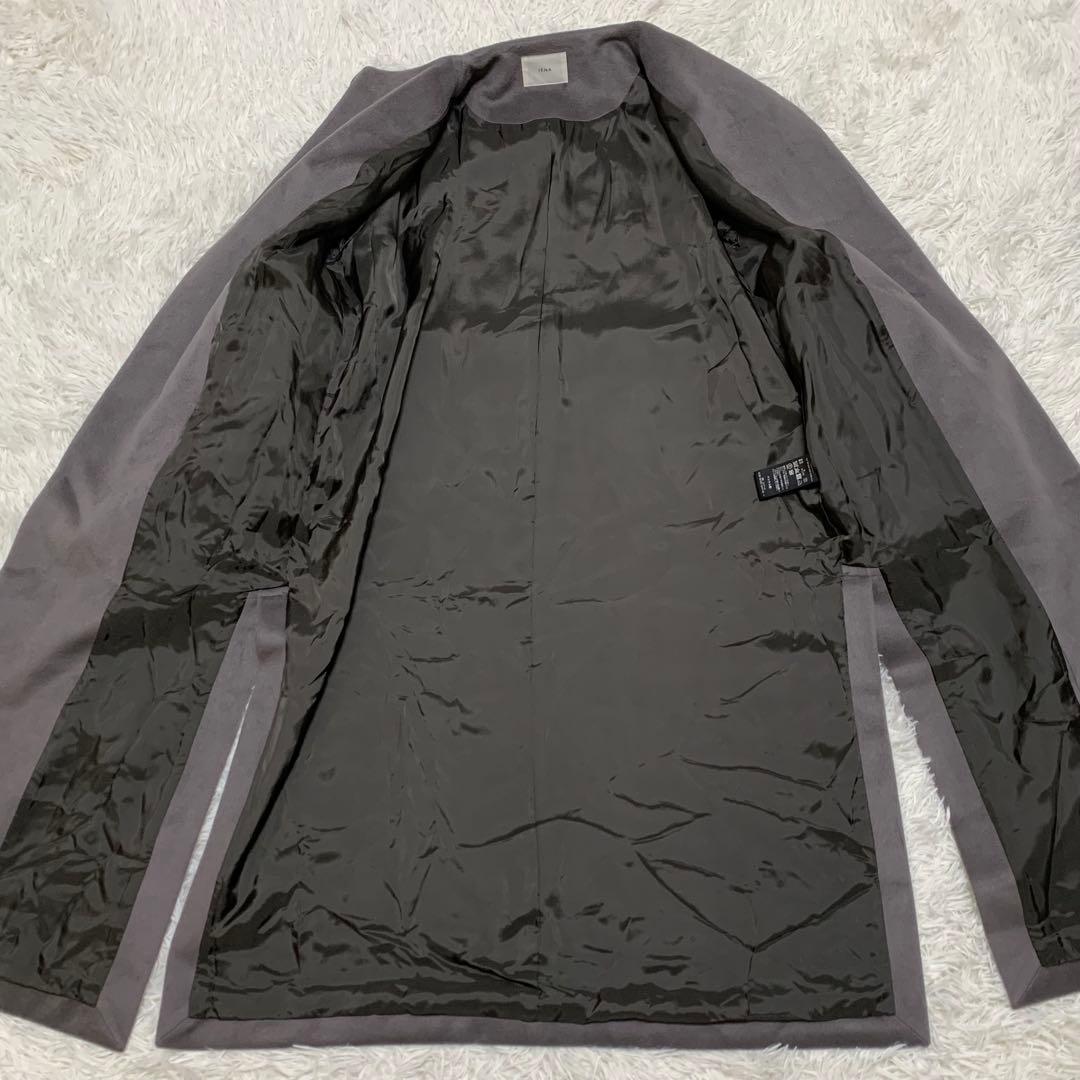 美品✨イエナ リバーコート ベルト スリット 大きいサイズ XL相当 グレー