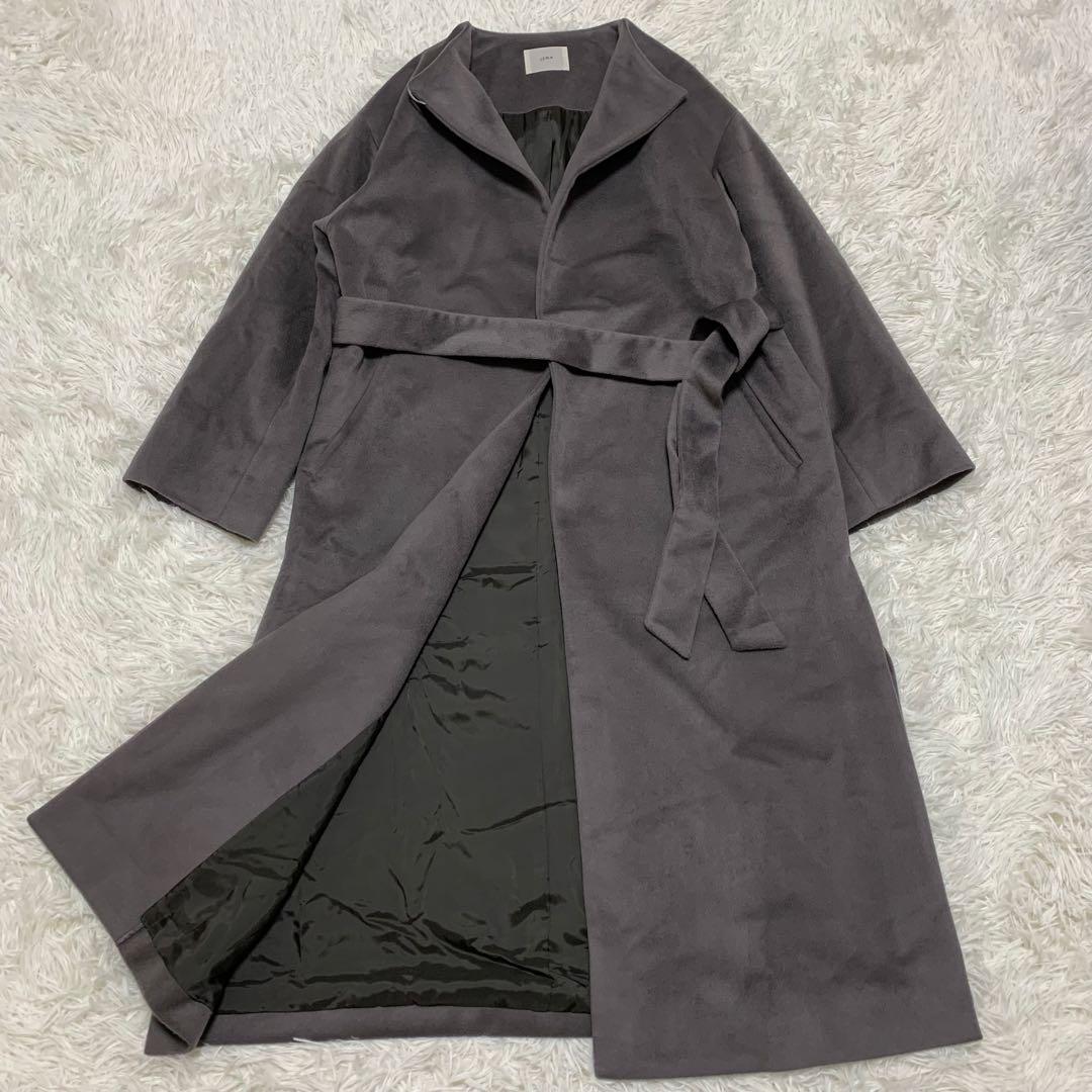 美品✨イエナ リバーコート ベルト スリット 大きいサイズ XL相当 グレー