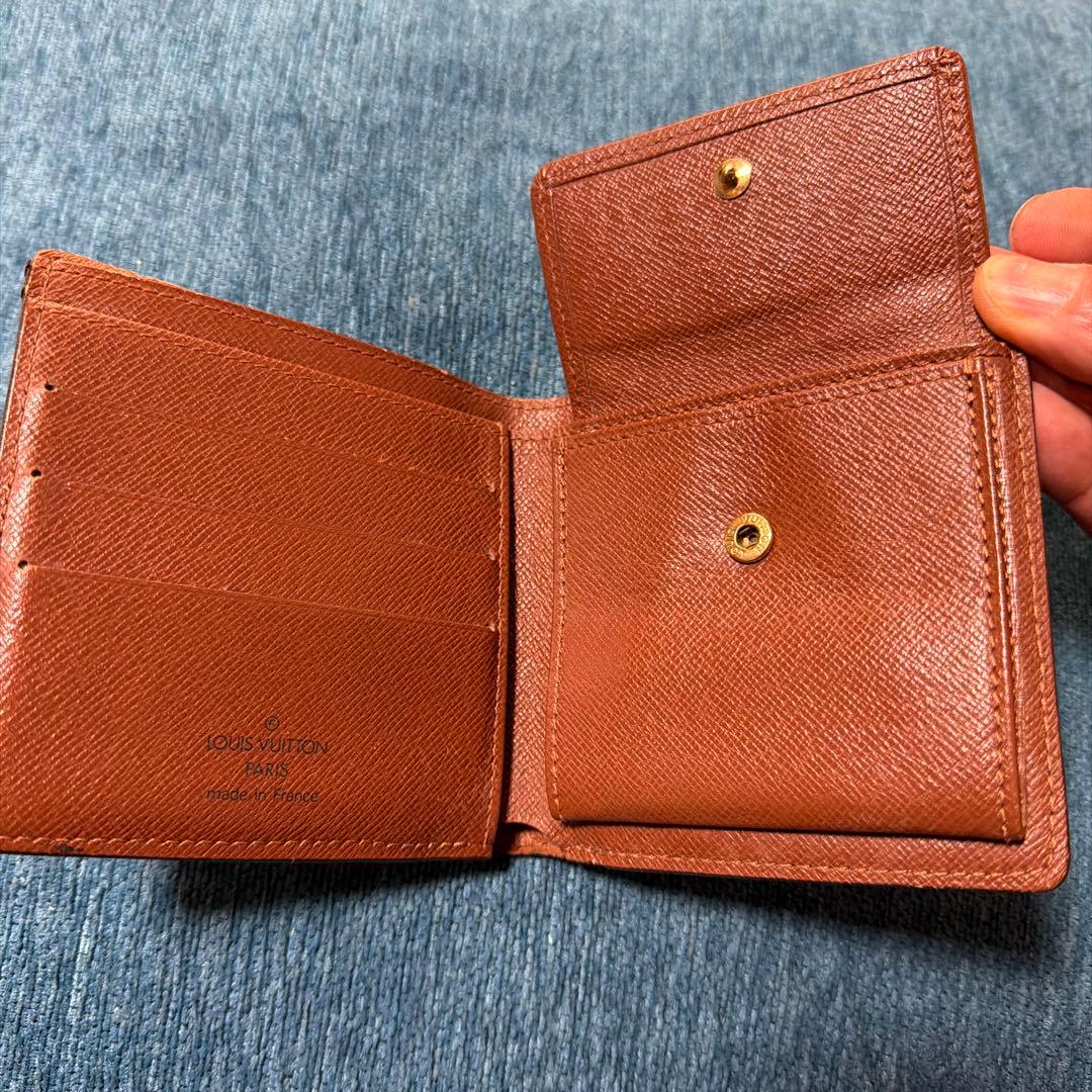ルイヴィトン モノグラム ポルトフォイユ マルコ 二つ折り財布 ブラウン 財布