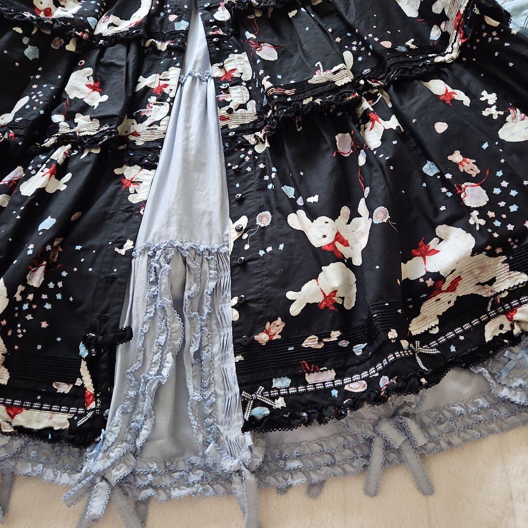 ★ピンクハウス★❤️エトワールシュクレロングワンピース✨被せ段々✨黒