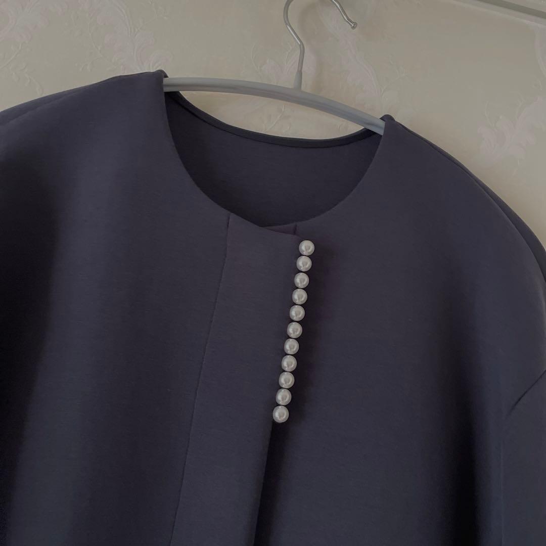 BEATRICE ベアトリス　タグ付き　パール装飾　アウター