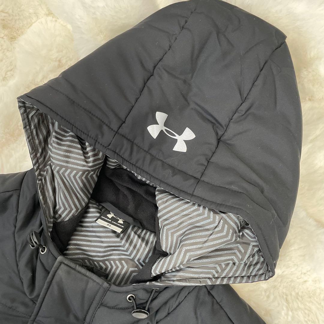 アンダーアーマー　ベンチコート　XL ロングコート　スポーツ観戦　コールドギア