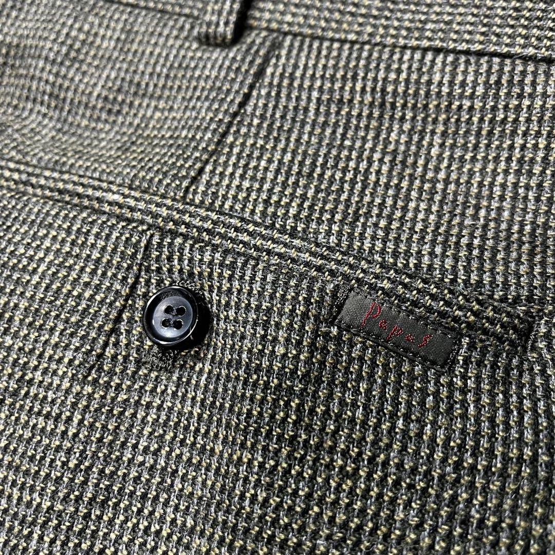 大きいサイズ パパス マーリング＆エヴァンス セットアップ スーツ 千鳥格子 L