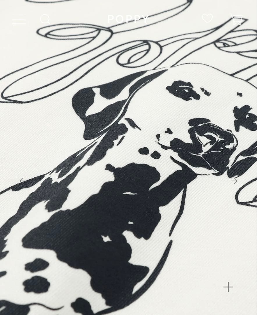POPPY スウェット DALMATIAN SWEATSHIRT