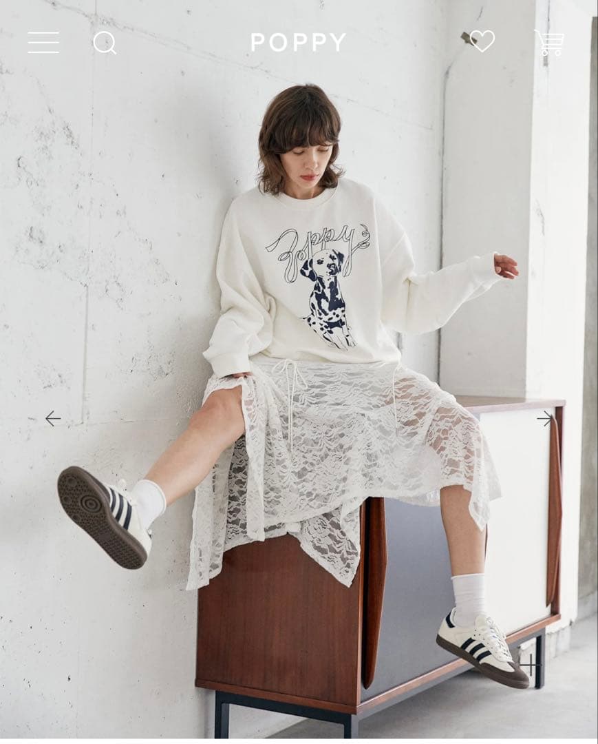 POPPY スウェット DALMATIAN SWEATSHIRT