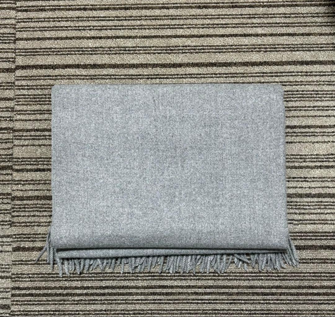 m*4様 JOHNSTONSジョンストンズ 大判 マフラーストール グレー