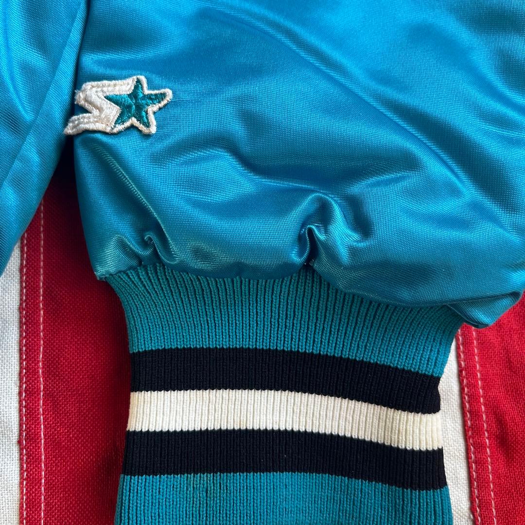 00s STARTER NHL SHARKS ナイロンスタジャン M アメリカ製