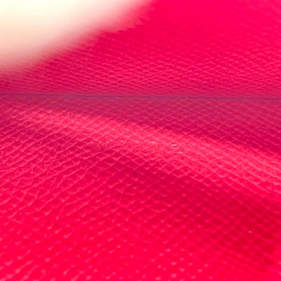 極美品　T刻印　エルメス ベアンスフレ 長財布 エプソン レザー ローズ