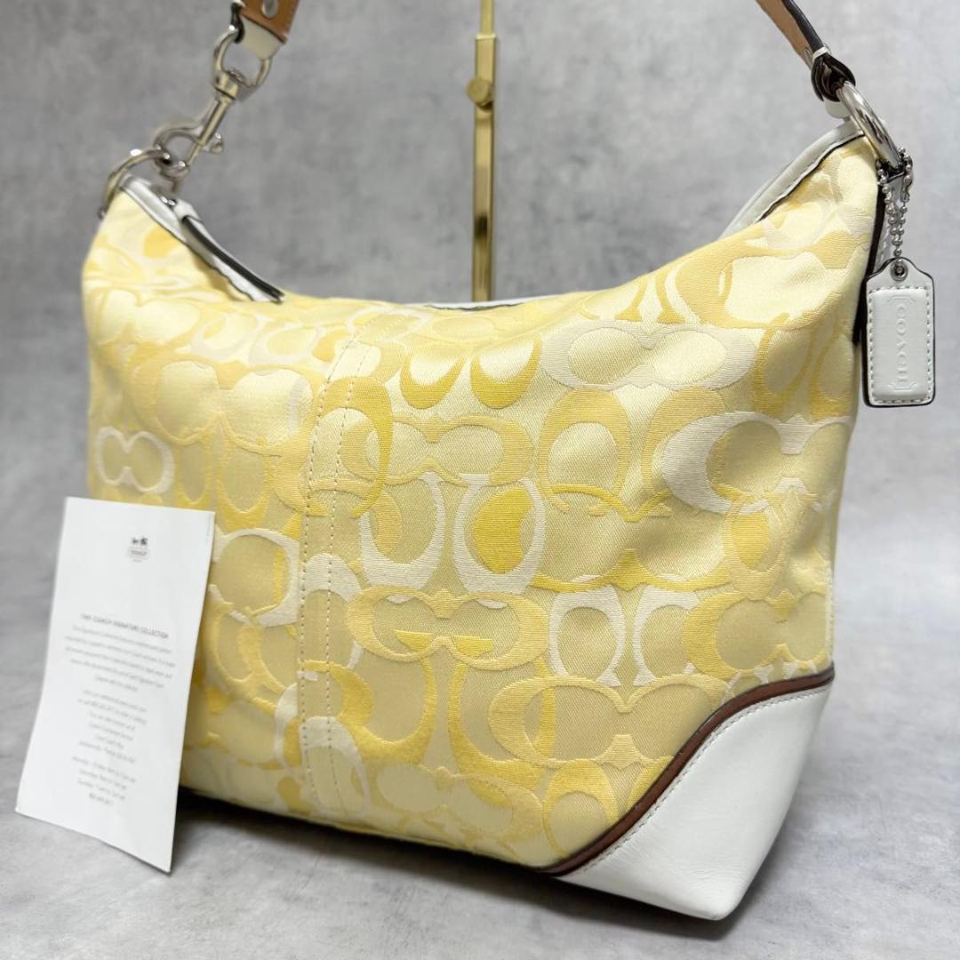 バッグ Rare COACH Yellow Signature One Shoulder