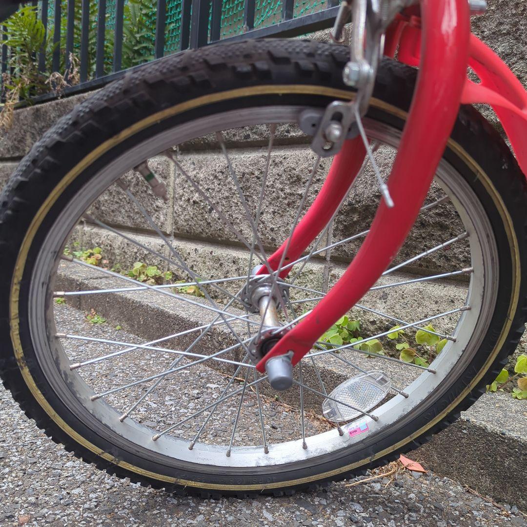 Cross Fire 子供用自転車 赤/シルバー　サイズ１８(東京北区）