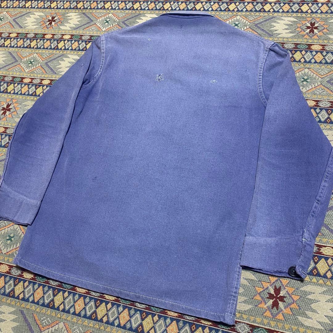 右*肘様 40s-50s ユーロEURO WARK JACKET コットンツイル