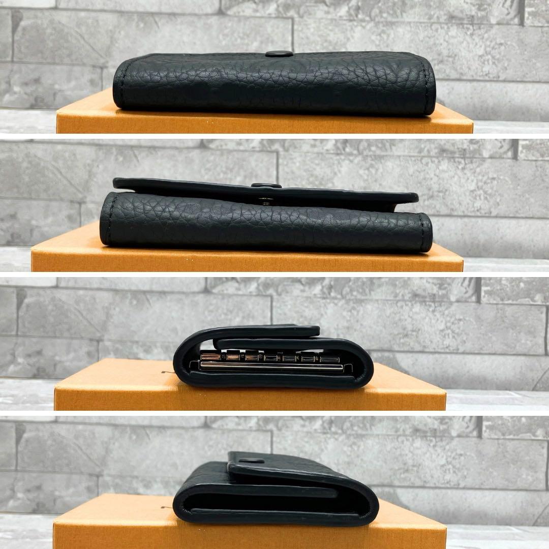 ルイヴィトン トリヨンモノグラム 黒 キーケース ミュルティクレ 6 メンズ