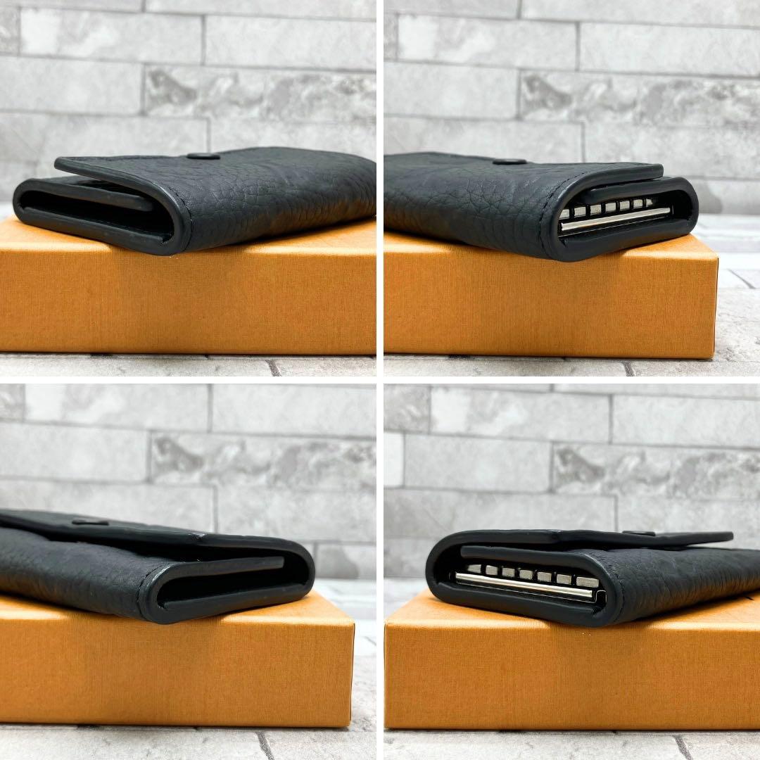 ルイヴィトン トリヨンモノグラム 黒 キーケース ミュルティクレ 6 メンズ