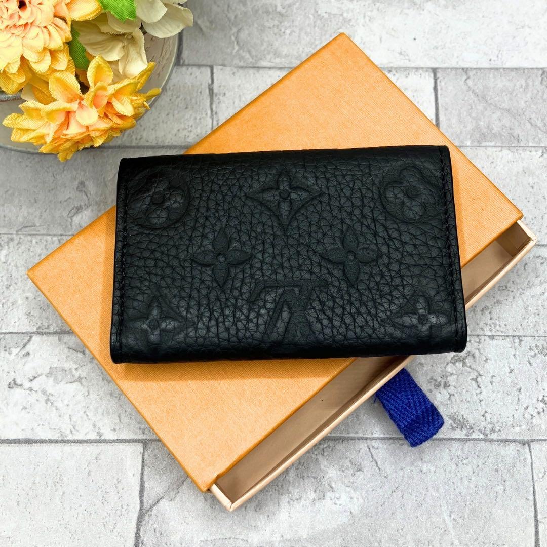 ルイヴィトン トリヨンモノグラム 黒 キーケース ミュルティクレ 6 メンズ